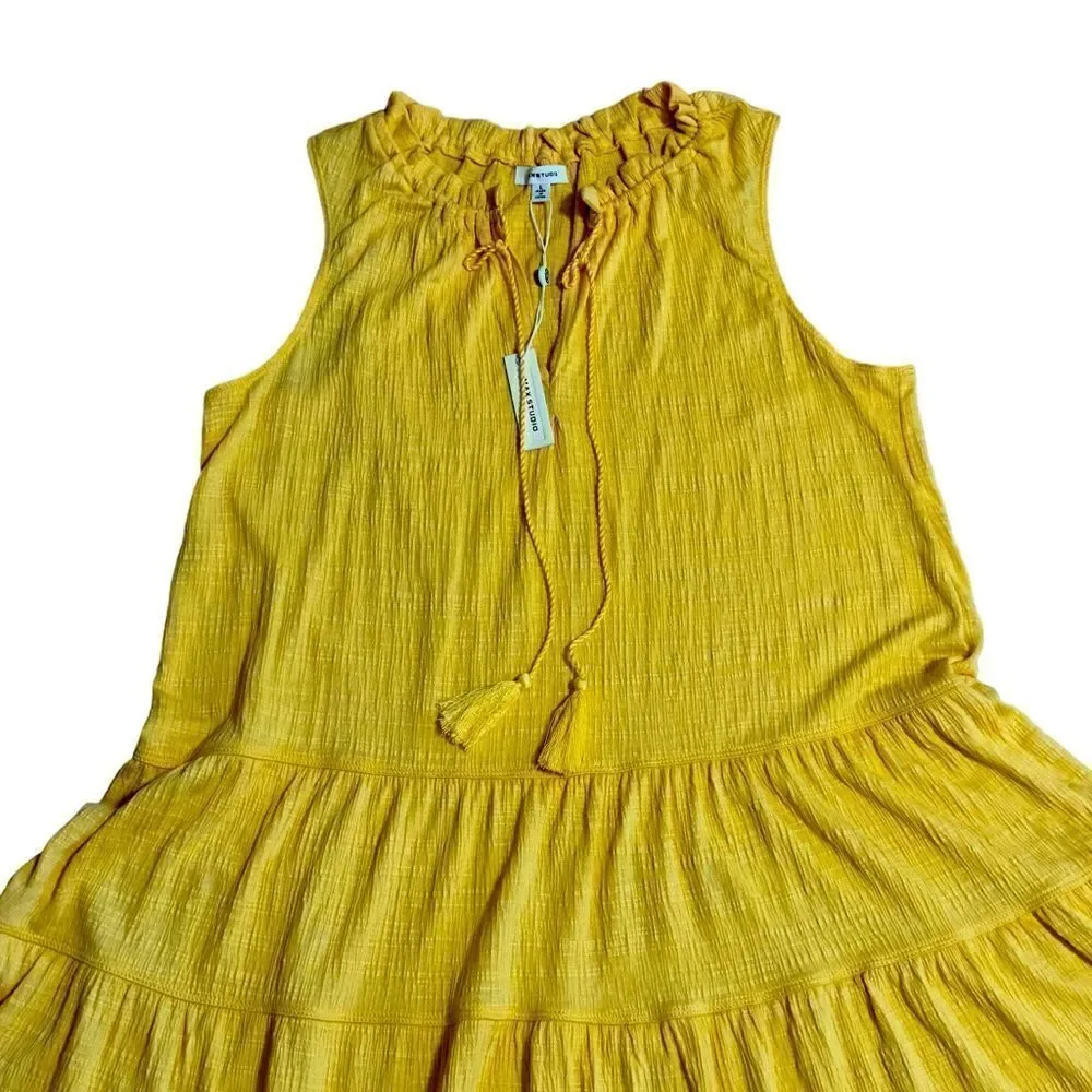 Max Studio Summer Sleeveless Shift Dress LARGE NWT